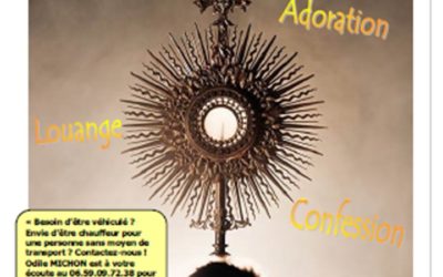 VEILLEE LOUANGE ADORATION SAMEDI 13 DECEMBRE DE 20h à 22h.