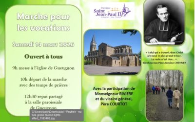 MARCHE POUR LES VOCATIONS SAMEDI 14 MARS 2026